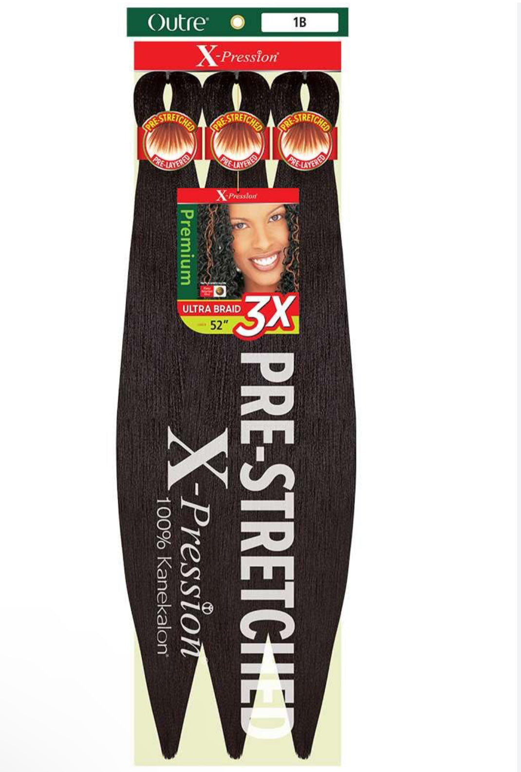 OUTRE 3X X-Pression Pre-Stretched Braid 52"