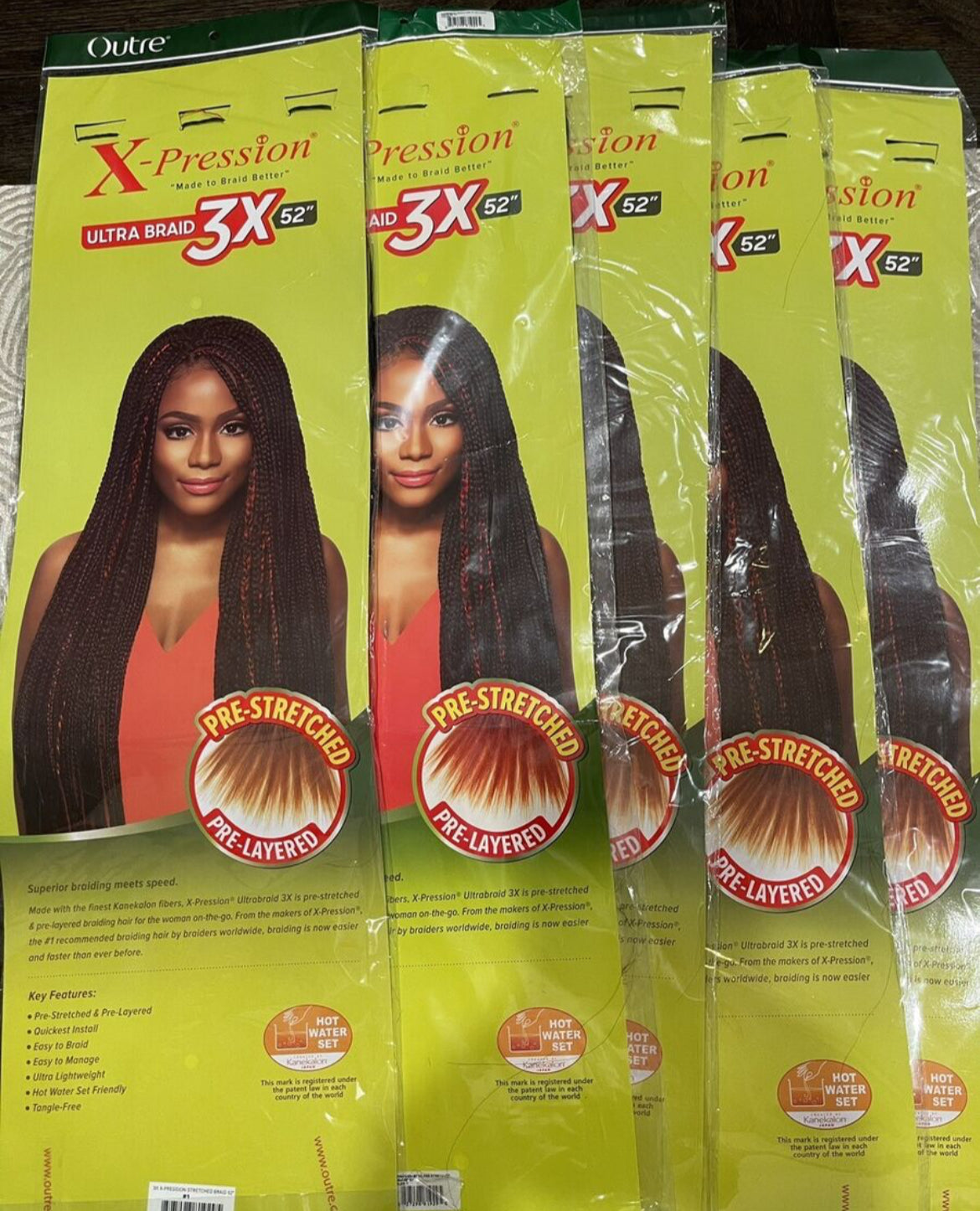 OUTRE 3X X-Pression Pre-Stretched Braid 52"